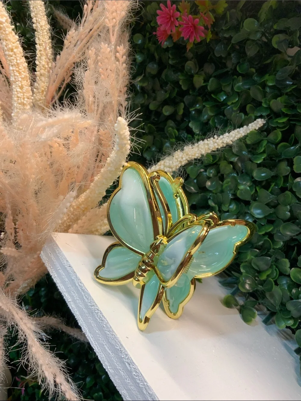 Set of 3 Butterfly Hair Claw Clip - Mint Green, Lavender, Blush Pink